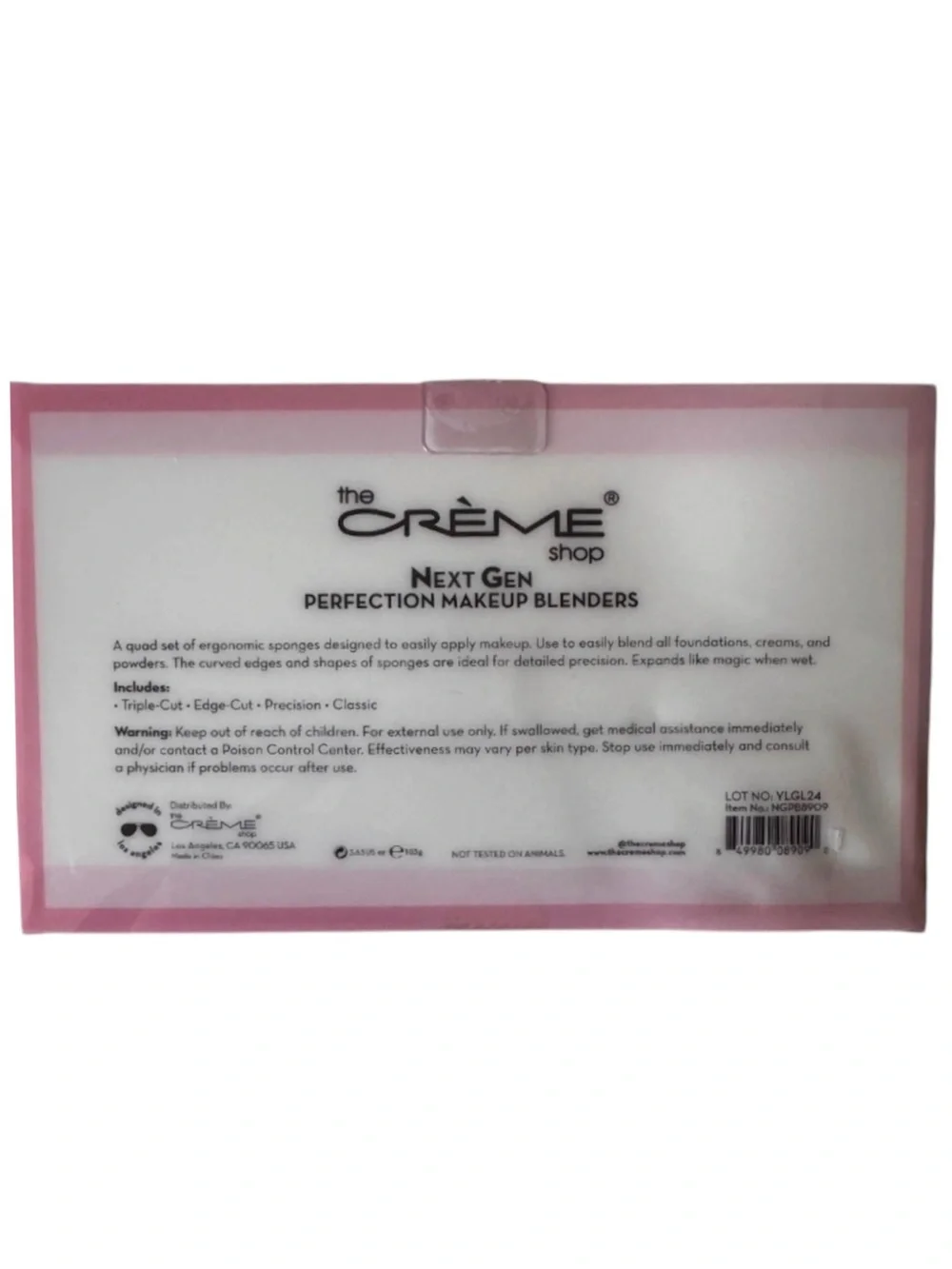 The Crème Shop Next Gen Perfection Makeup Sponge Set of 4 NWT